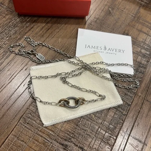 James Avery changeable Charm necklace 30” New - Picture 3 of 4
